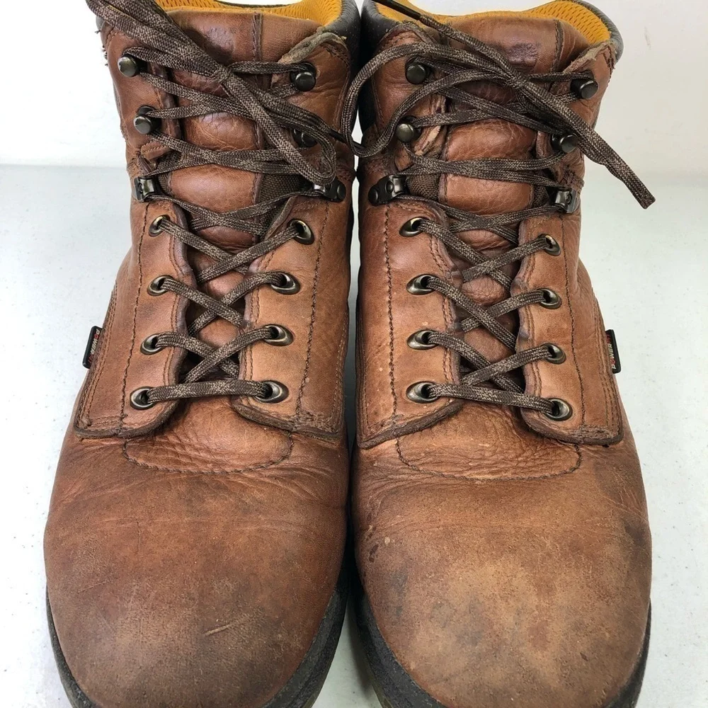 Timberland Pro Brown Leather Lace Up Boots Size 13M
